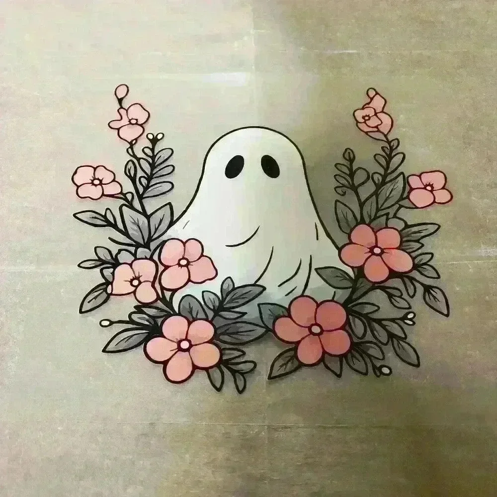 Ghost Halloween DTF Shirt Transfer - Picture 1 of 1